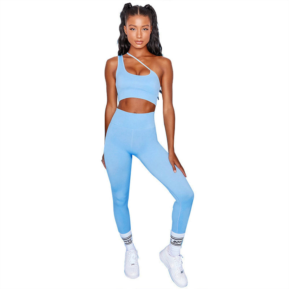 Single strap double shoulder 2-Piece Sports Set